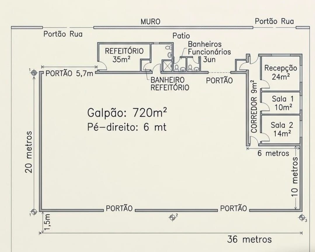 Galpão novo de 750 m² com pátio murado em Cordeiros – foto 6 de 6